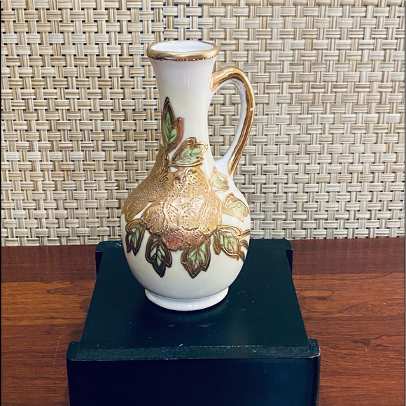 🌟2xHP🌟ANTQ 1920-30s Gilded Porcelain Ewer (Decorative Pitcher) Shofu of Nagoya - Picture 11 of 11